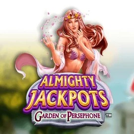 Almighty Jackpots: Garden of Persephone logo – Jackpots by Novomatic at Spinorhino Casino