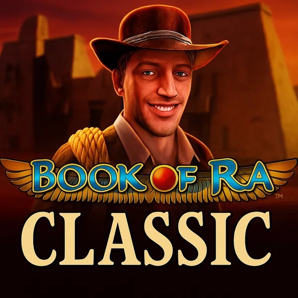 Book of Ra Classic game by Novomatic – logo hosted on Spinorhino Casino