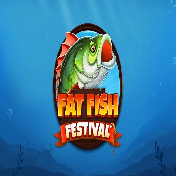 Slots logo of Fat Fish Festival from Wishbone Games at Spinorhino Casino