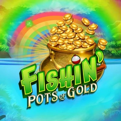 Official Slots logo: Fishin Pots Of Gold by Gameburger Studios at Spinorhino Casino