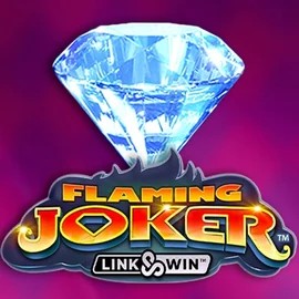 Flaming Joker Link and Win slot logo by Barstruck at Spinorhino Casino