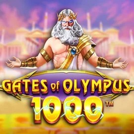Gates of Olympus 1000 slot logo by Pragmatic Play at Spinorhino Casino