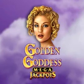Golden Goddess Megajackpots slot visual from IGT available on spinorhinoo.com