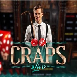 Official Live Casino logo: Live Craps by Evolution at Spinorhino Casino