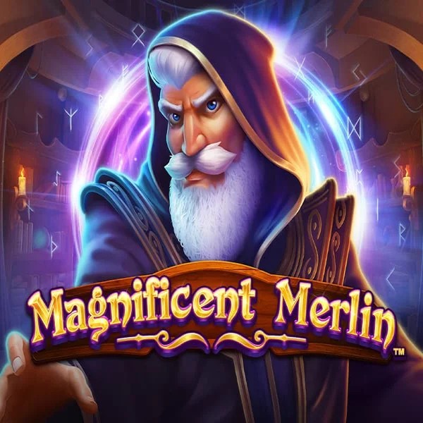 Magnificent Merlin logo – Slots by Greentube at Spinorhino Casino