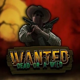 Official Slots logo: Wanted Dead or a Wild by Hacksaw Gaming at Spinorhino Casino